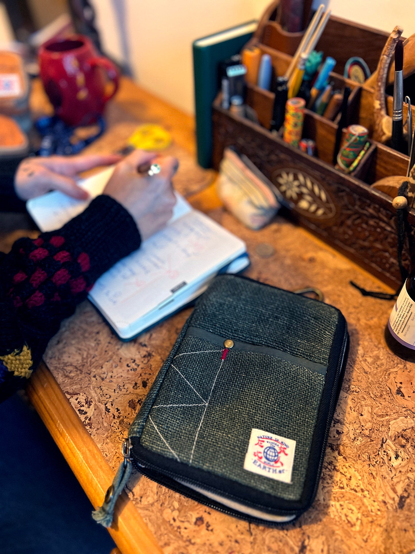 Hemp Phone & Passport Holder