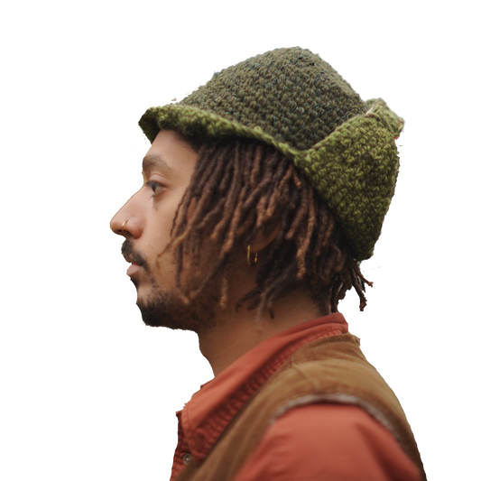 HEMP WOOLEN PILOT CAP